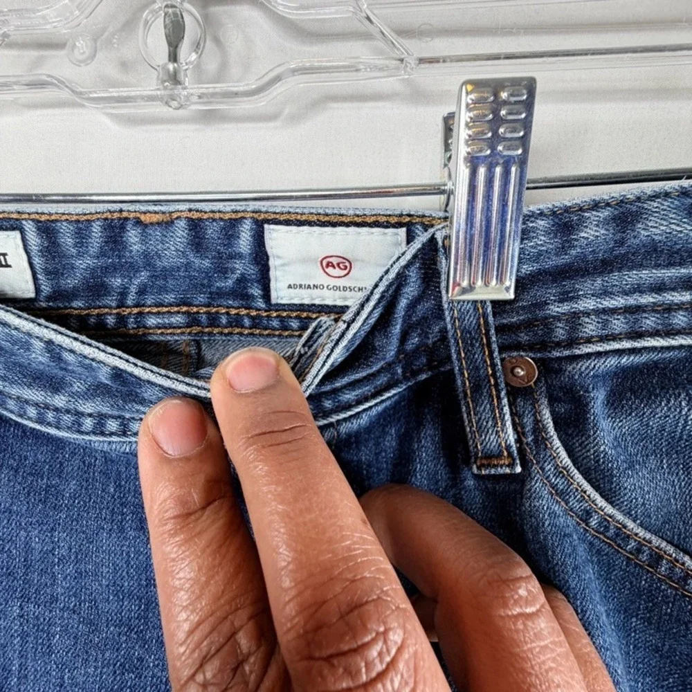 AG Adriano Goldschmied B-Type II Straight Leg Jeans Blue Mens 33x31